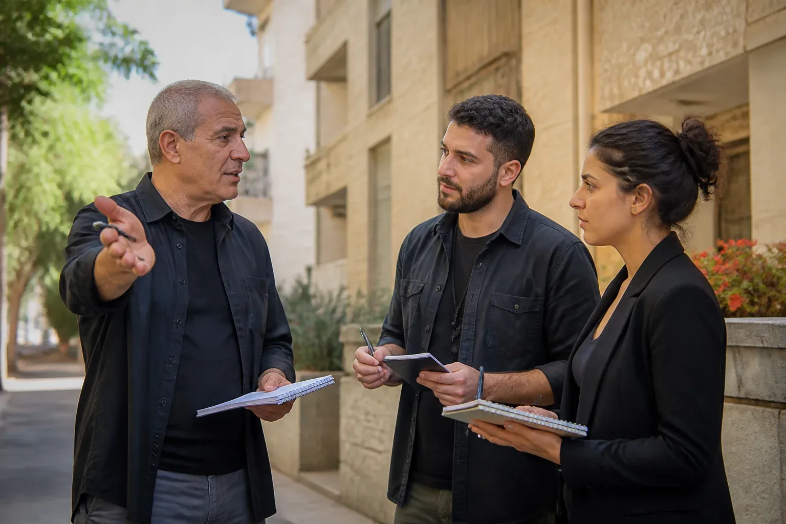 הדרכה בשטח מחוץ לבניין